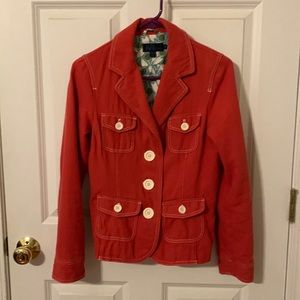 Boden Coral Orange Jacket (USA Size 2)